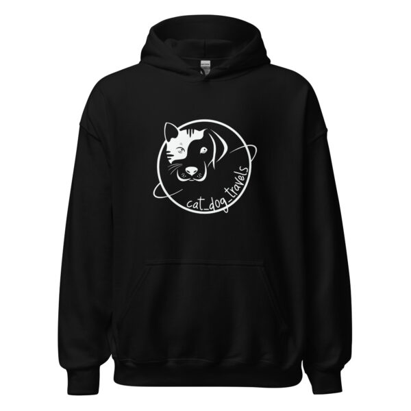 Sudadera capucha logo cat dog travels - Imagen 2