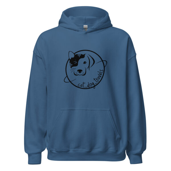 Sudadera capucha logo cat dog travels - Imagen 2