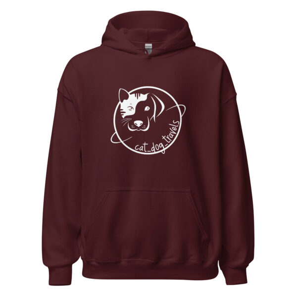 Sudadera capucha logo cat dog travels