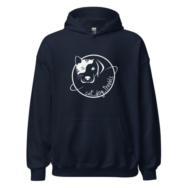 Sudadera capucha logo cat dog travels - Imagen 3